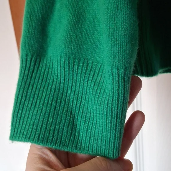NEW COS Cashmere Sweater Jumper Bright Green Size L! VERY RARE COLOR!!! - Picture 8 of 13